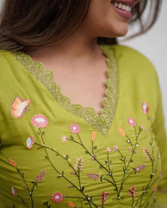 Beautiful Embroidery And Sequence Work Set For Women