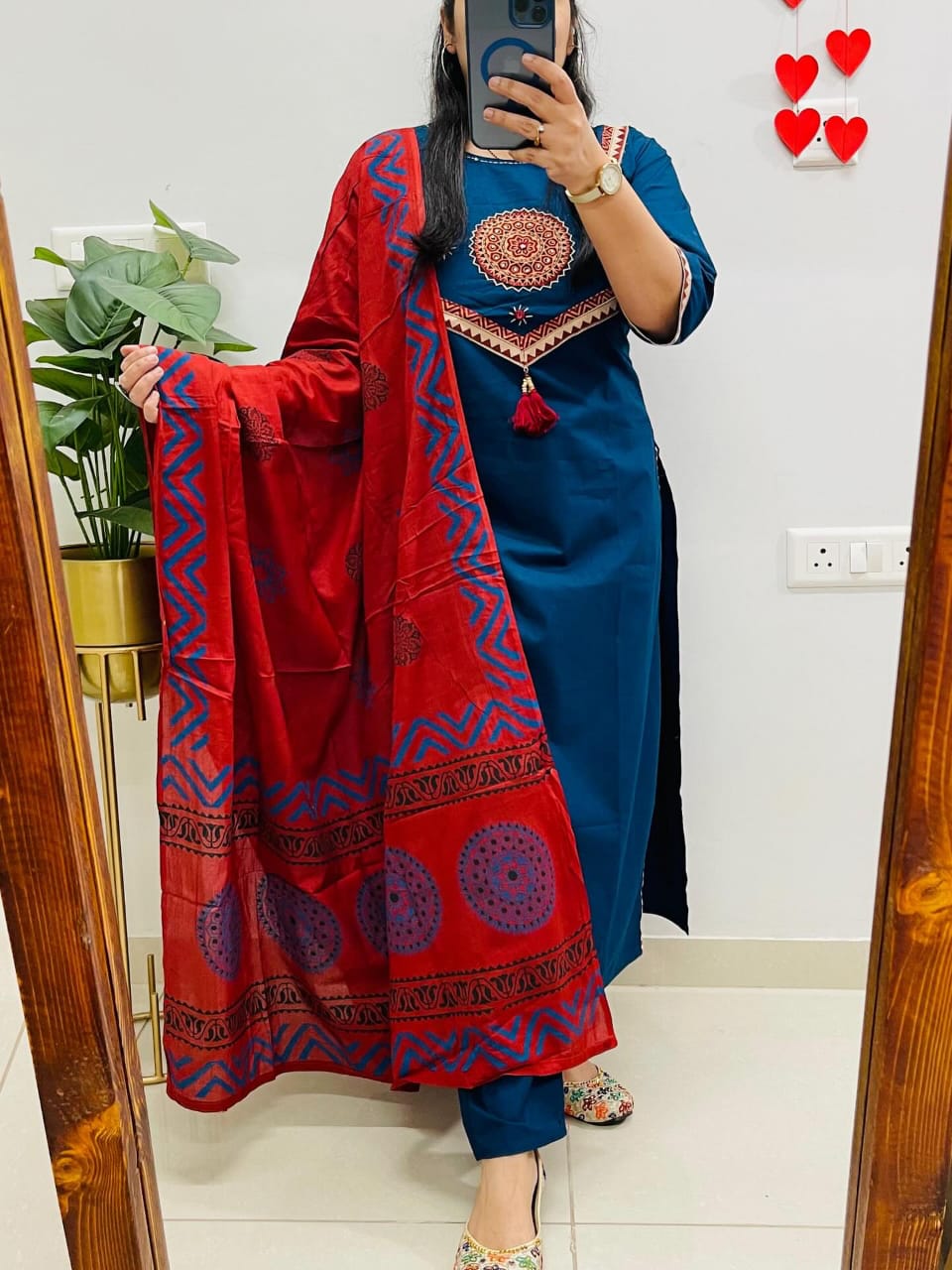 Dreamy Night Cotton Kurti Set