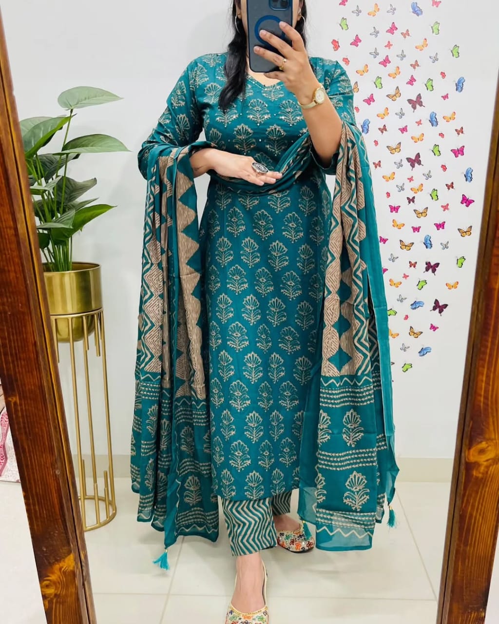 Blue Premium Rich Azrak Cotton Suit