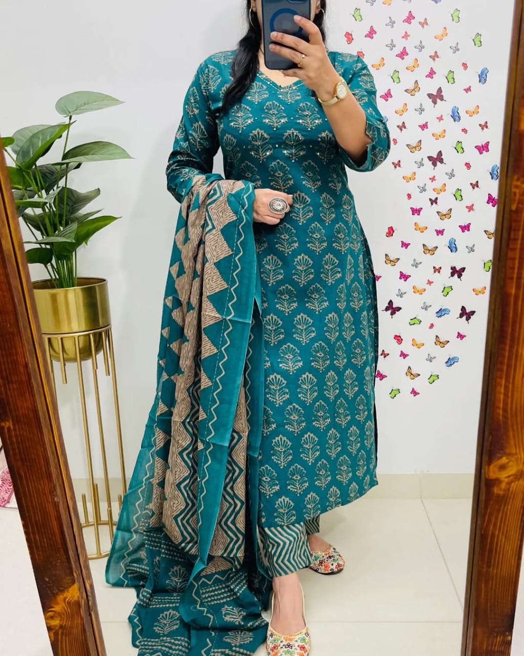 Blue Premium Rich Azrak Cotton Suit